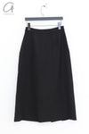 SWAYING 24 Autumn and Winter Silk Wool Pleated Skirt SW-SW24AW3B25-HEI Black